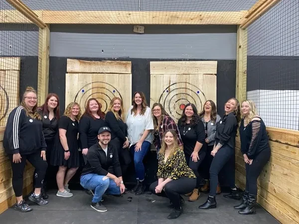 Private party group at Summit Axe Throwing